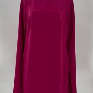 Lauren Ralph Lauren Cape Georgette Cocktail Dress Pink fuchsia Women’s 8 NWT